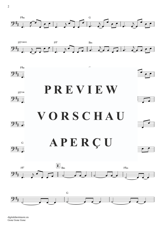 Produktgalerie: Seite 7 von 9 Gone Gone Gone, Guetta, David Swims, Teddy Tones And I, E-Bass