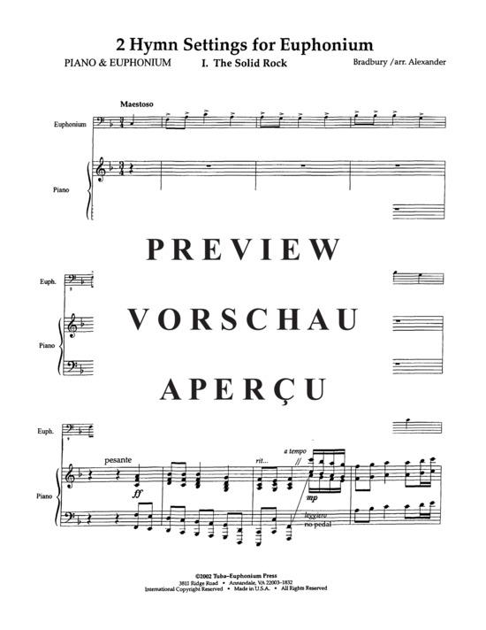 gallery: Two Hymn Settings , , (Euphonium + Klavier)