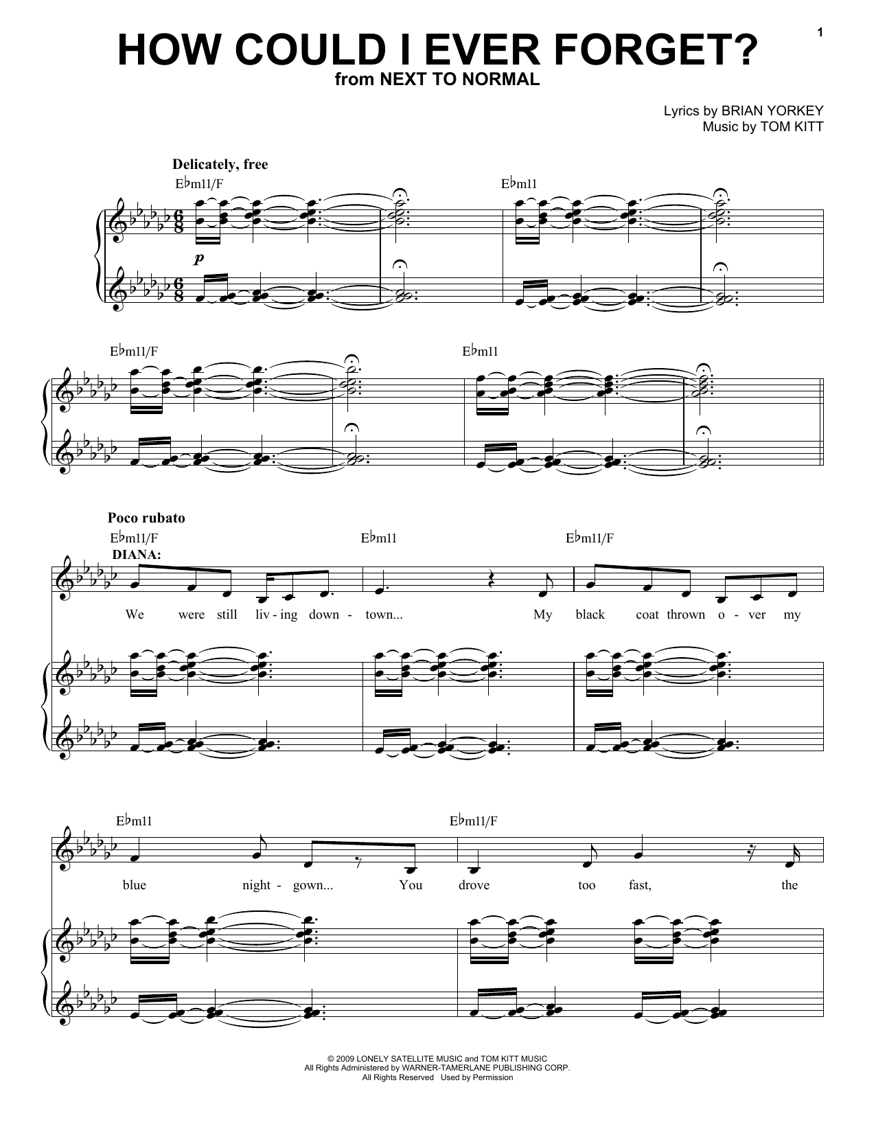 Produktbild zu: How Could I Ever Forget? (from Next to Normal)