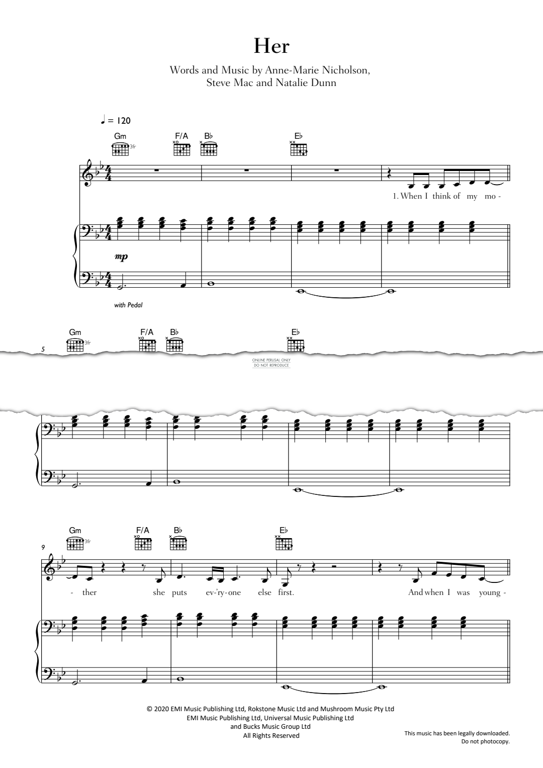 Produktgalerie: Seite 1 von 1 Her, Anne-Marie, Gesang, Gitarre, Klavier