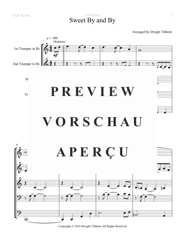 Produktgalerie: Seite 3 von 11 Sweet By and By, , Blechbläser Quintett