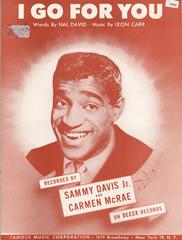 cover: I Go For You, Sammy Davis Jr, Gesang, Gitarre, Klavier