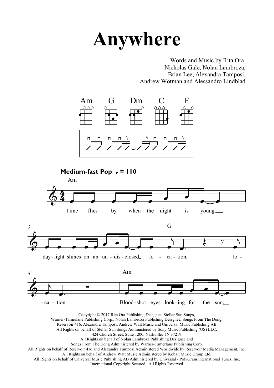 Produktbild zu:  Anywhere - Rita Ora