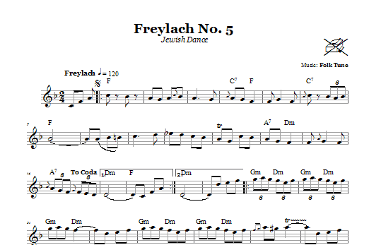 Product gallery: Page 1 of 1 Freylach No. 5 (Jewish Dance), Folk Tune