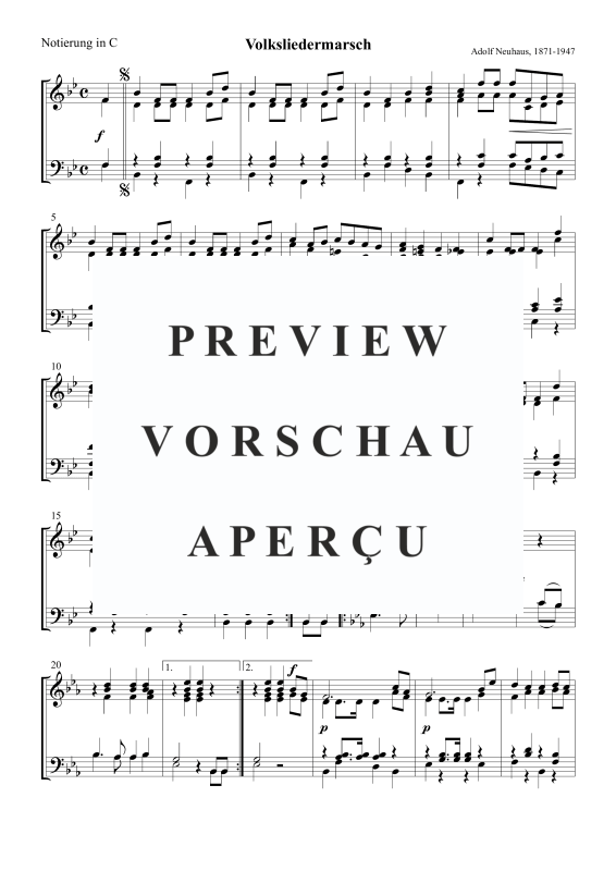 Product gallery: Page 2 of 5 Volksliedermarsch, , Trombone Choir
