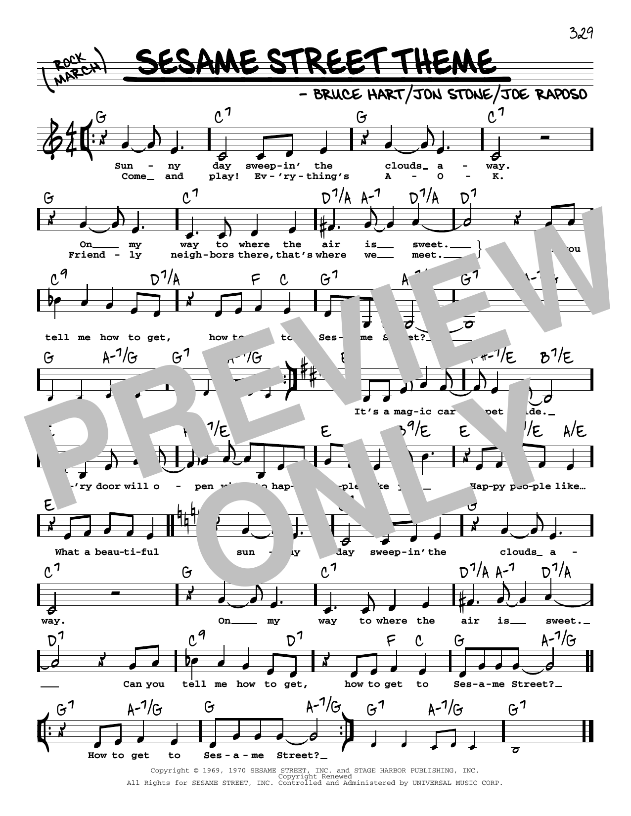 Produktbild zu: Sesame Street Theme (Low Voice)