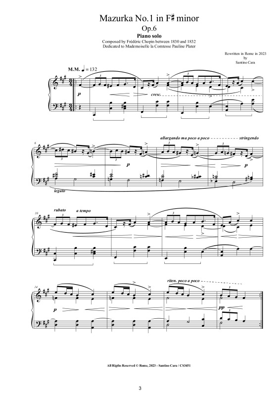 Produktgalerie: Seite 1 von 11 4 Mazurkas Op. 6 für Klavier - Vollständige Partituren, , Klavier Solo