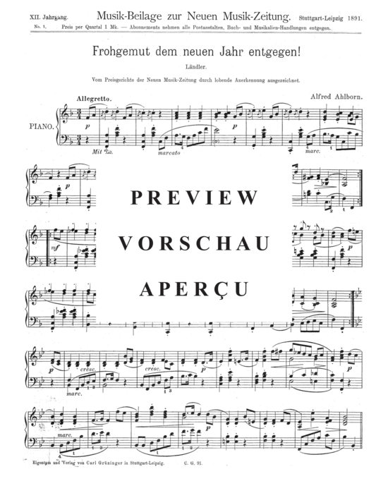 Product gallery: Page 2 of 3 Frohgemut dem neuen Jahr entgegen , , Piano Solo