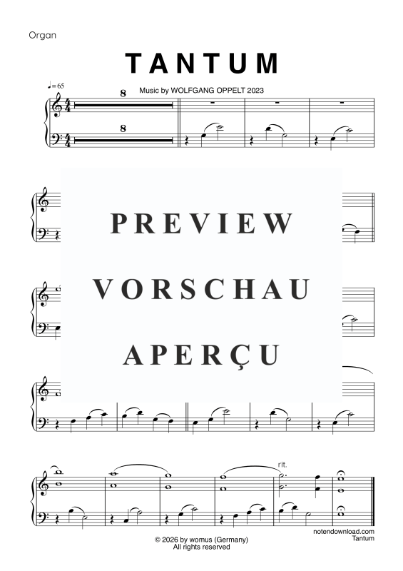 Produktgalerie: Seite 6 von 7 Tantum, , Orgel Solo