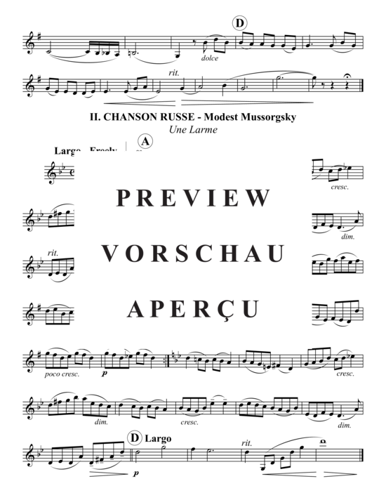 gallery: Zwei russische Lieder , , (Bariton/Posaune + Klavier)