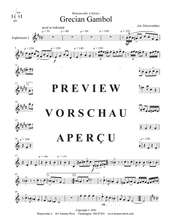 Product gallery: Page 14 of 19 Grecian Gambol , , (Tuba Quartet: 2x Baritone, 2xTuba)