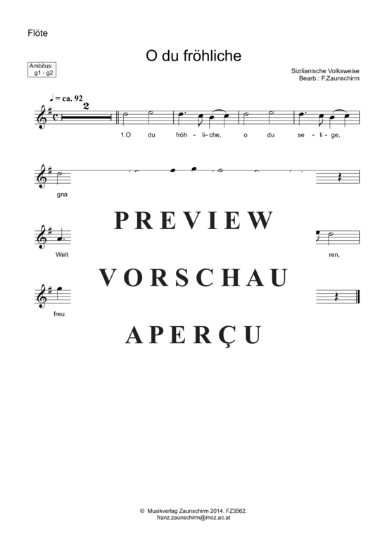 gallery: O du fröhliche , , (Querflöte + Klavier)