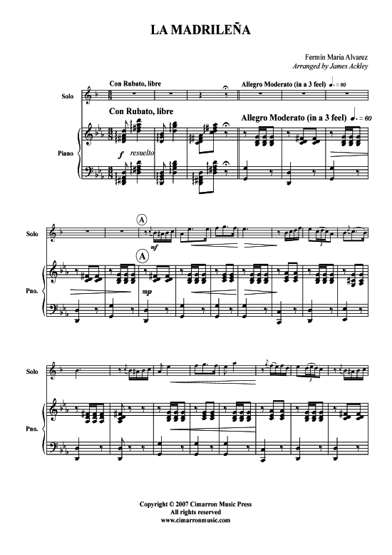 Produktbild zu: La Madrilena Fermin Maria Alvarez