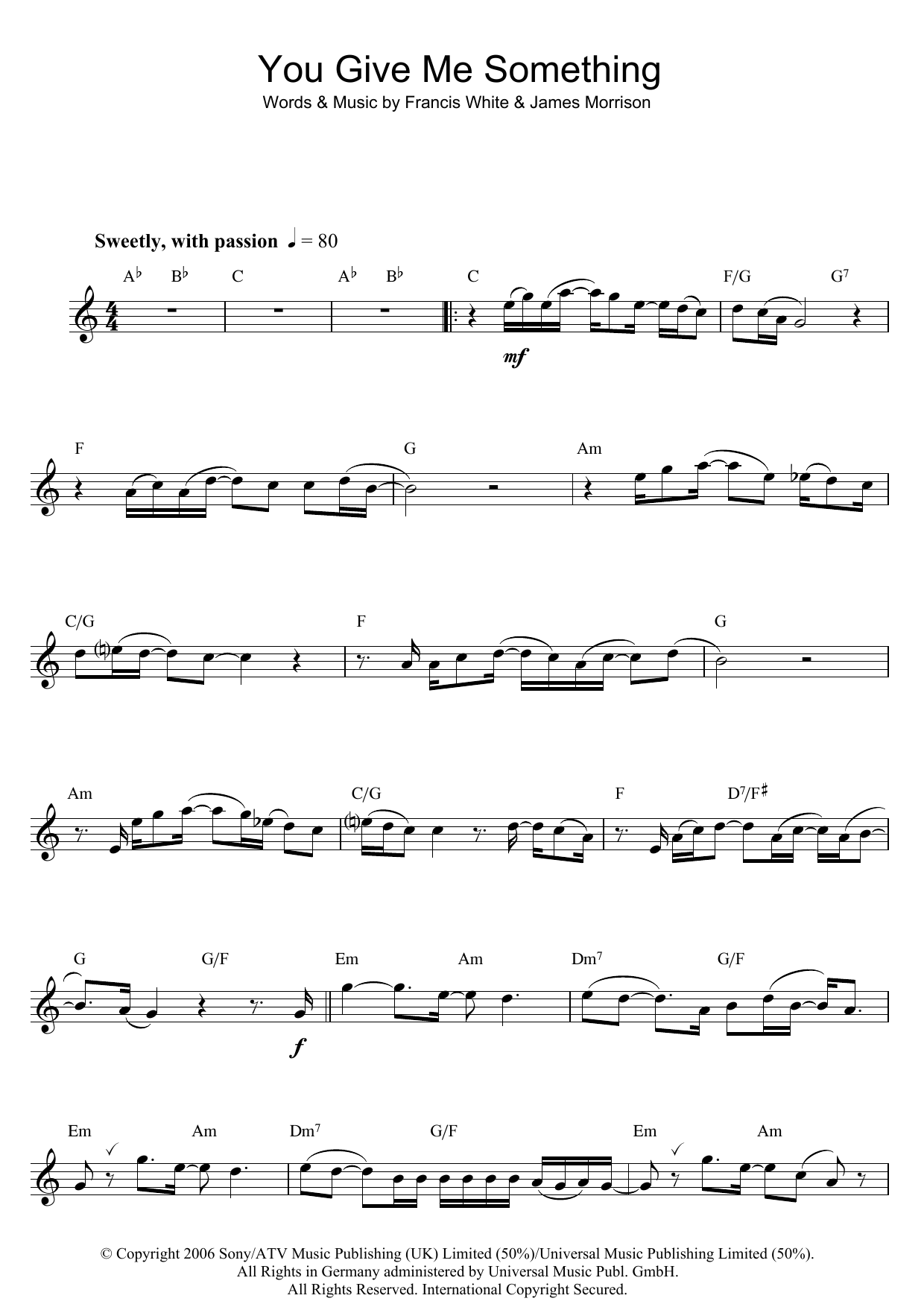 Product gallery: Page 1 of 1 You Give Me Something, James Morrison