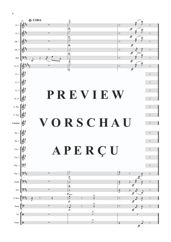 Produktgalerie: Seite 11 von 11 Habanera aus Carmen, , Solo Gesang und Concert Band