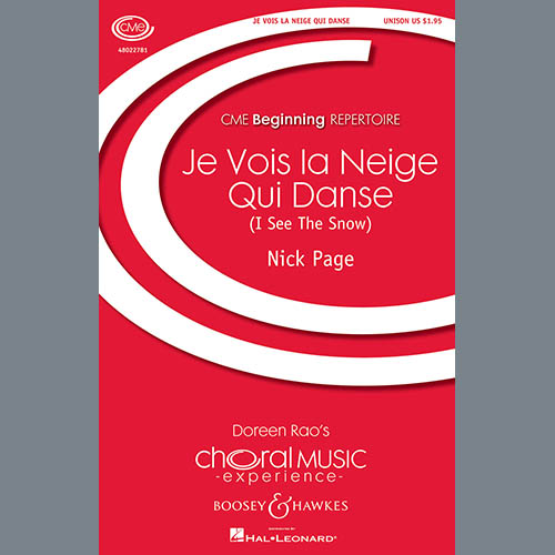 cover: Je Vois La Neige Qui Danse, Nick Page, Chor