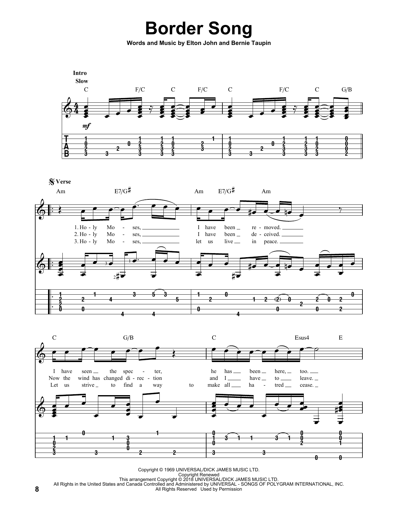 Produktbild zu: Border Song
