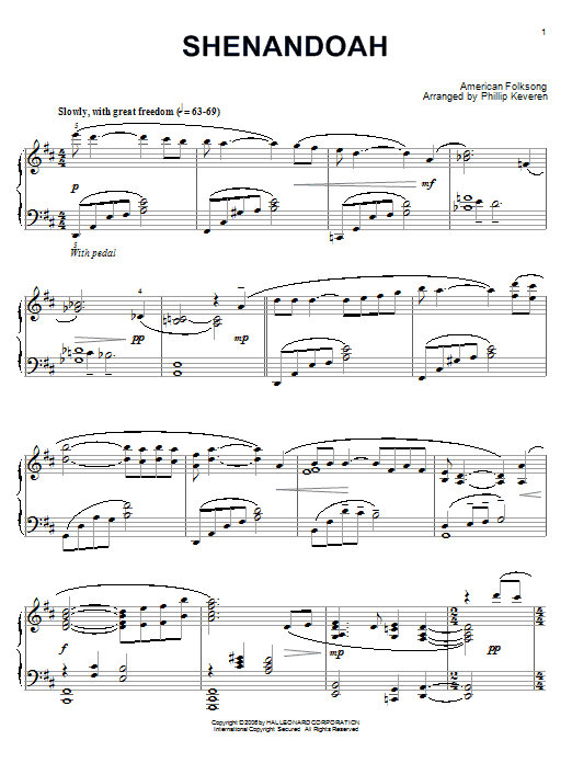 Produktbild zu: Shenandoah (arr. Phillip Keveren)