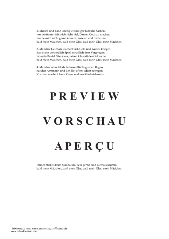 Product gallery: Page 3 of 3 Glas und Mädchen , , Piano and Voice