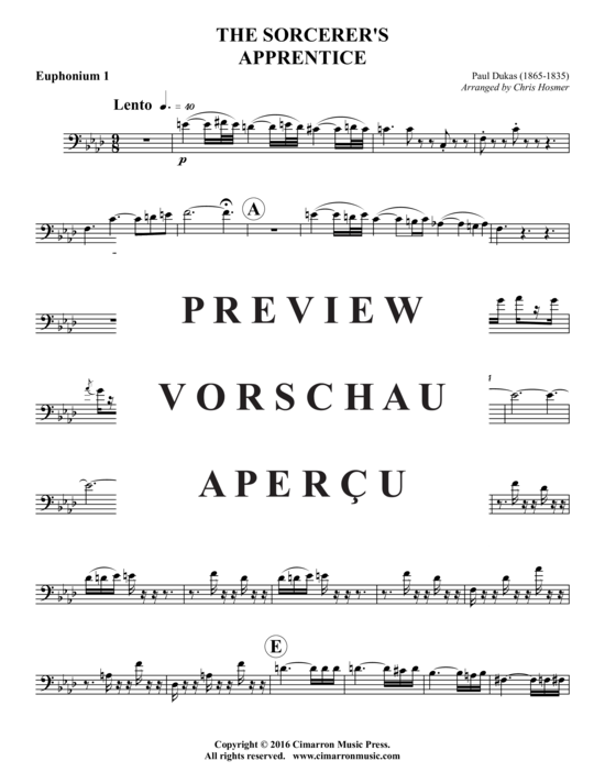 Product gallery: Page 18 of 21 The Sorcerer's Apprecntice , , (Tuba Ensemble EEEETTTT)