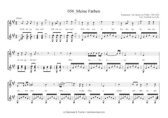 Product picture to: Meine Farben Carl Maria von Weber,  1786-1826 / Friedrich von Lehr