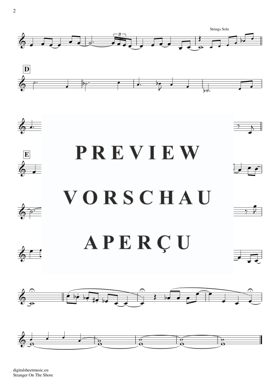 Produktgalerie: Seite 3 von 3 Stranger On The Shore, Bilk, Acker, Trompete in B