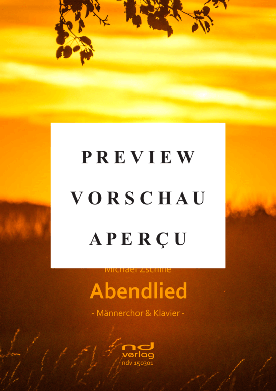 Product gallery: Page 2 of 2 Abendlied , , (male choir + piano)