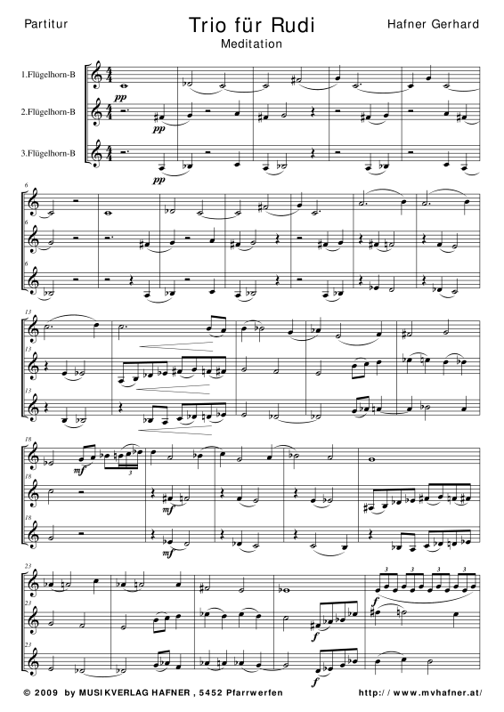 Produktgalerie: Seite 1 von 9 Trio für Rudi, , (Trio für 3 Flügelhörner)