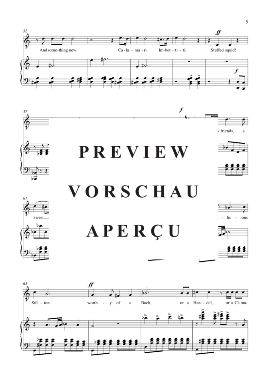 Product gallery: Page 6 of 18 Rossini in the Kitchen , , (tenor + piano)