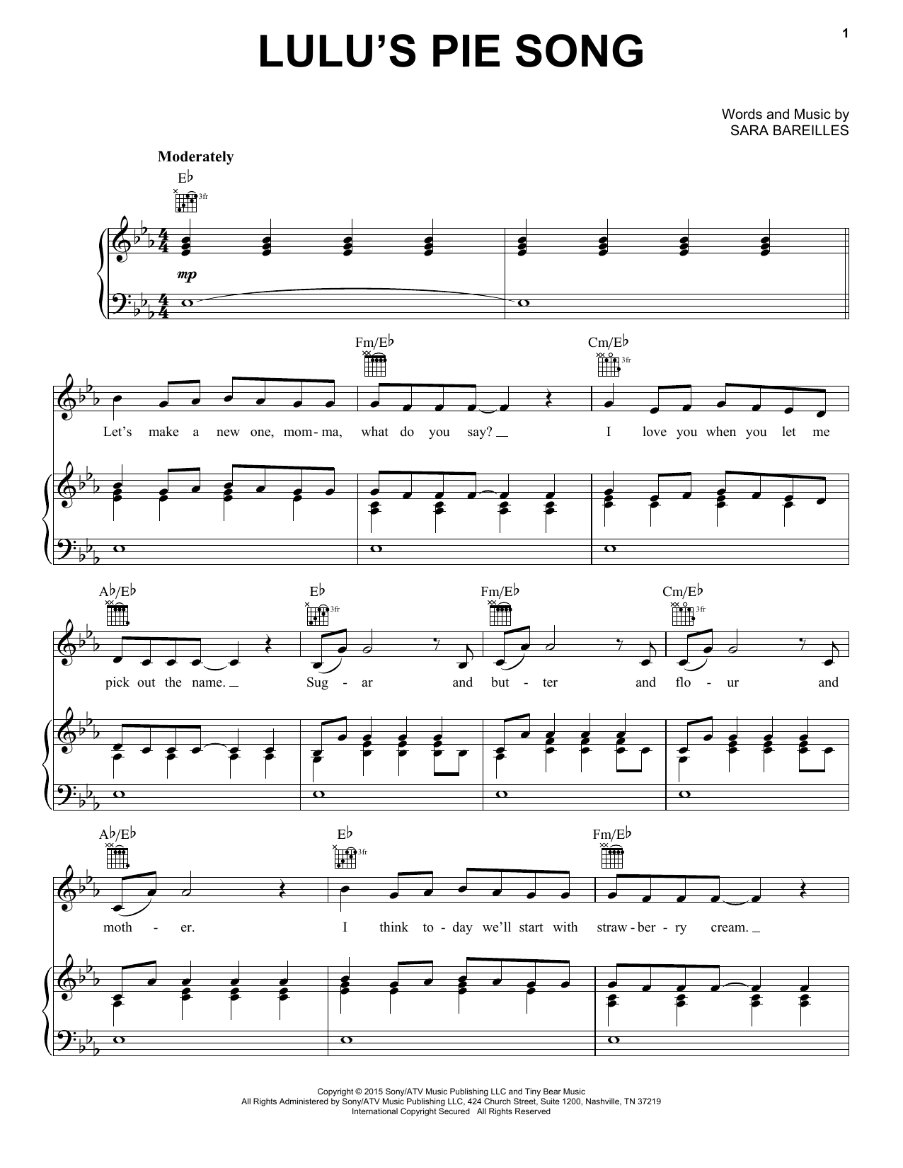 Produktbild zu: Lulu's Pie Song
