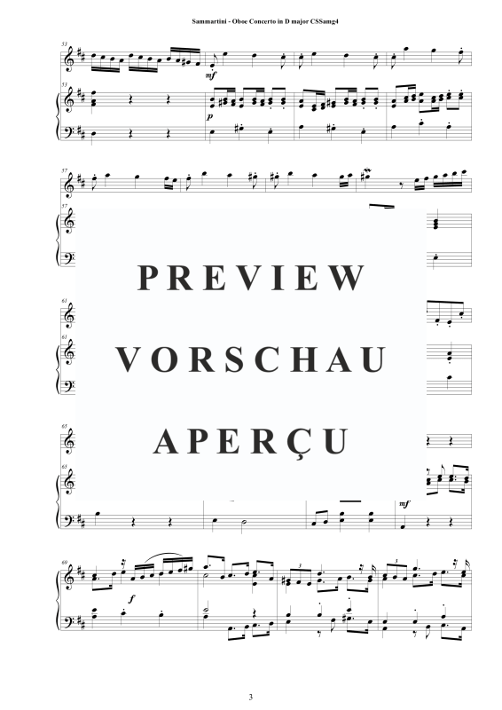 Produktgalerie: Seite 4 von 11 Oboen Konzert in D-Dur, , Oboe und Cembalo/Klavier