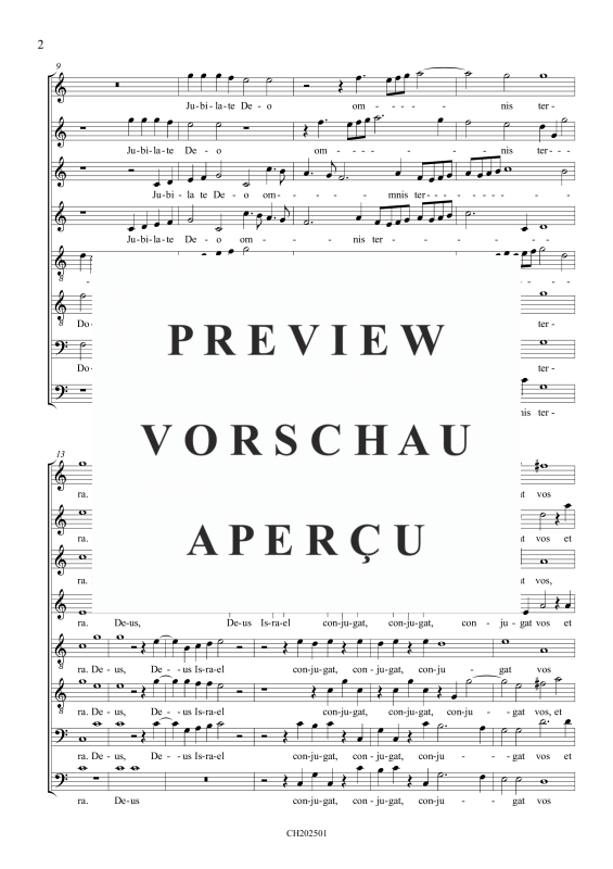 gallery: Jubilate Deo, , (Gemischter Chor 8-stimmig)