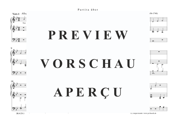 gallery: Nun laßt uns Gott dem Herren (Partita), , Orgel Solo