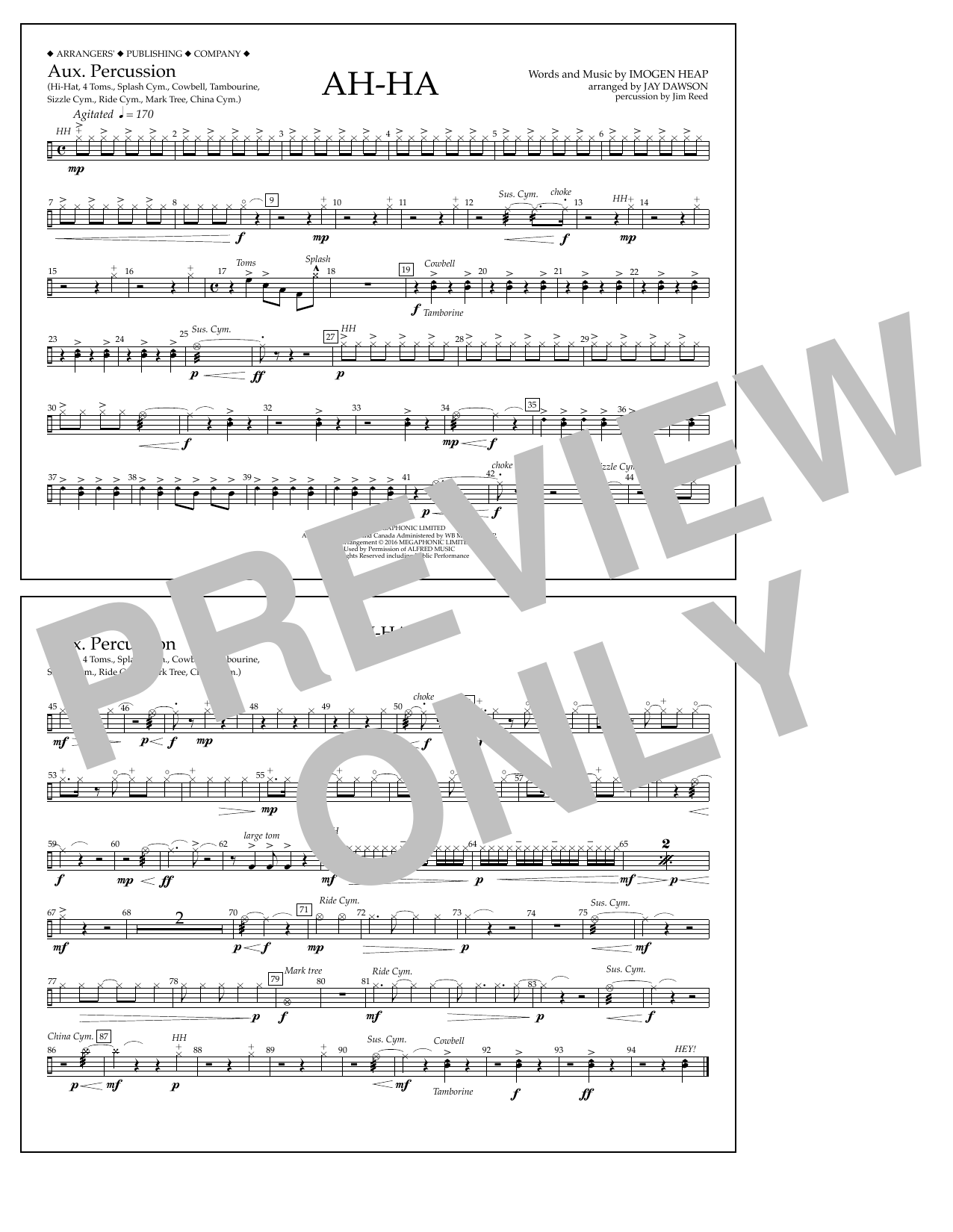 Produktgalerie: Seite 1 von 1 Ah-ha - Aux. Percussion, Jay Dawson, Ensemble