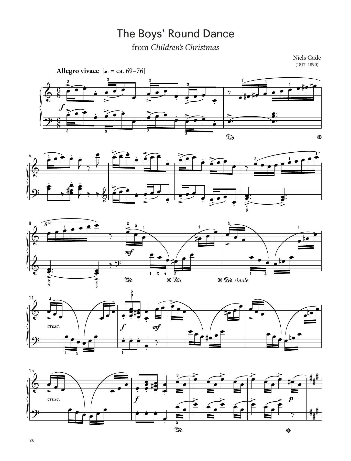 Product picture to: The Boys' Round Dance, Op. 36 No. 3b (LCME Piano 2018 Grade 5 List B)