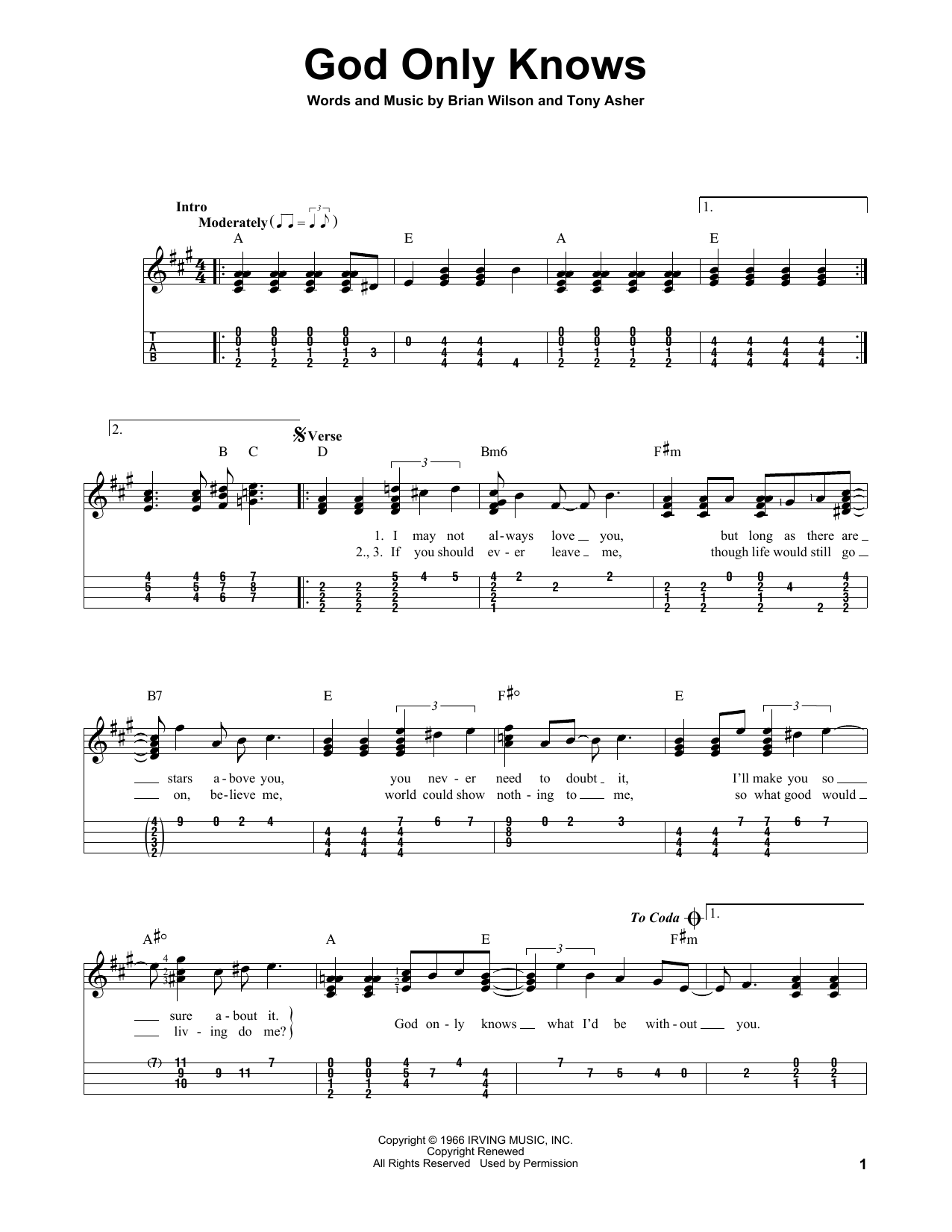 Product gallery: Page 1 of 1 God Only Knows, The Beach Boys