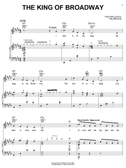 Produktbild zu: The King Of Broadway
