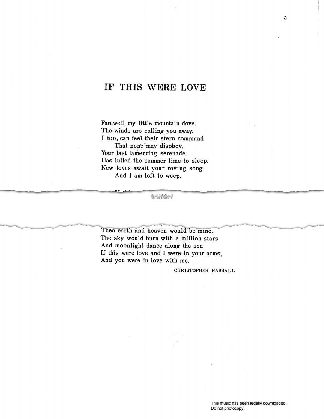 Produktbild zu: If This Were Love (from 'King's Rhapsody')