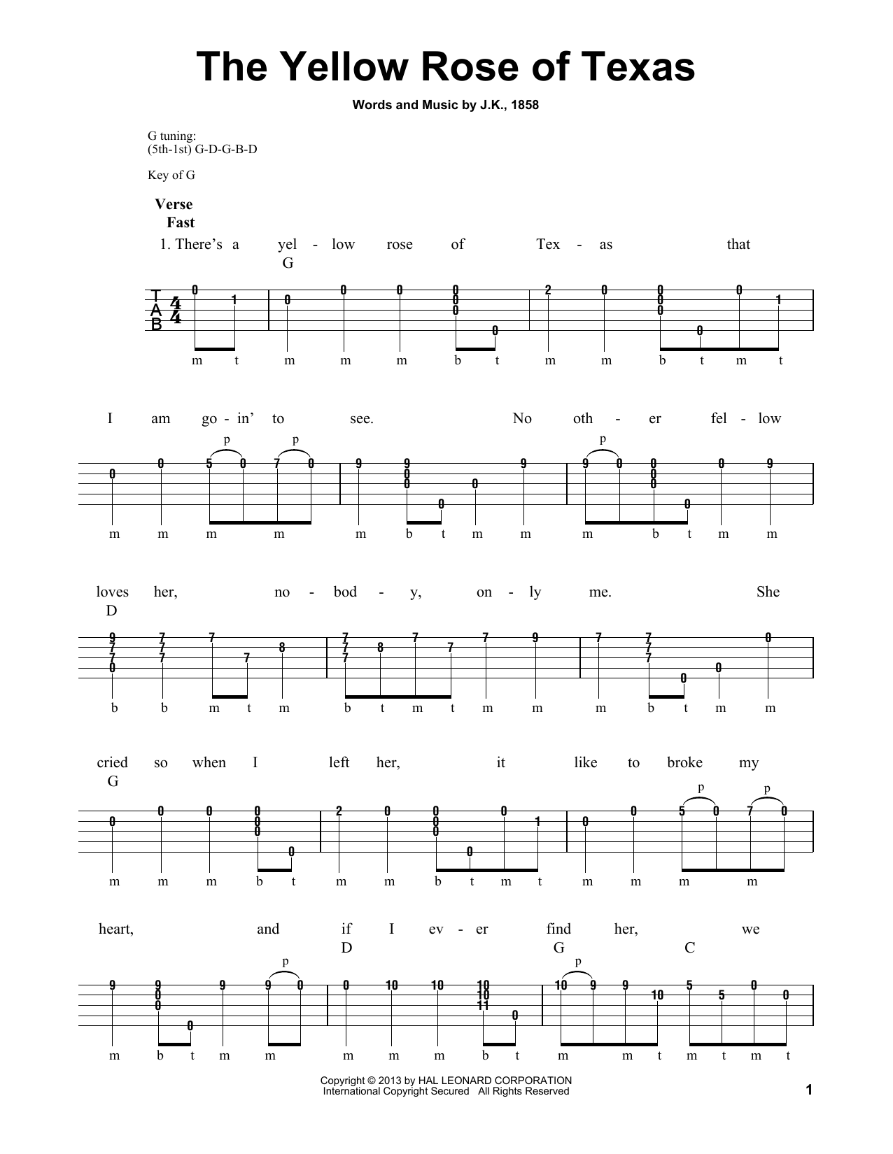 Produktgalerie: Seite 1 von 1 The Yellow Rose Of Texas, Michael Miles, Banjo