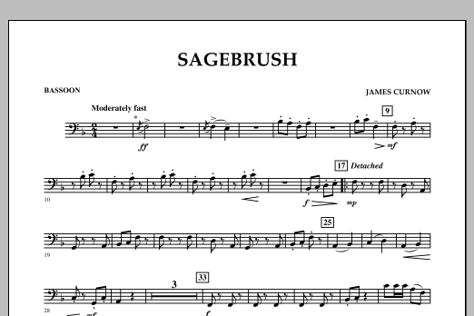 Produktbild zu:  Sagebrush - Bassoon - 