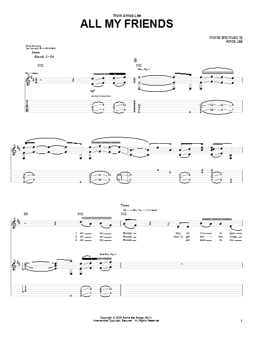 Product gallery: Page 1 of 1 All My Friends, Amos Lee