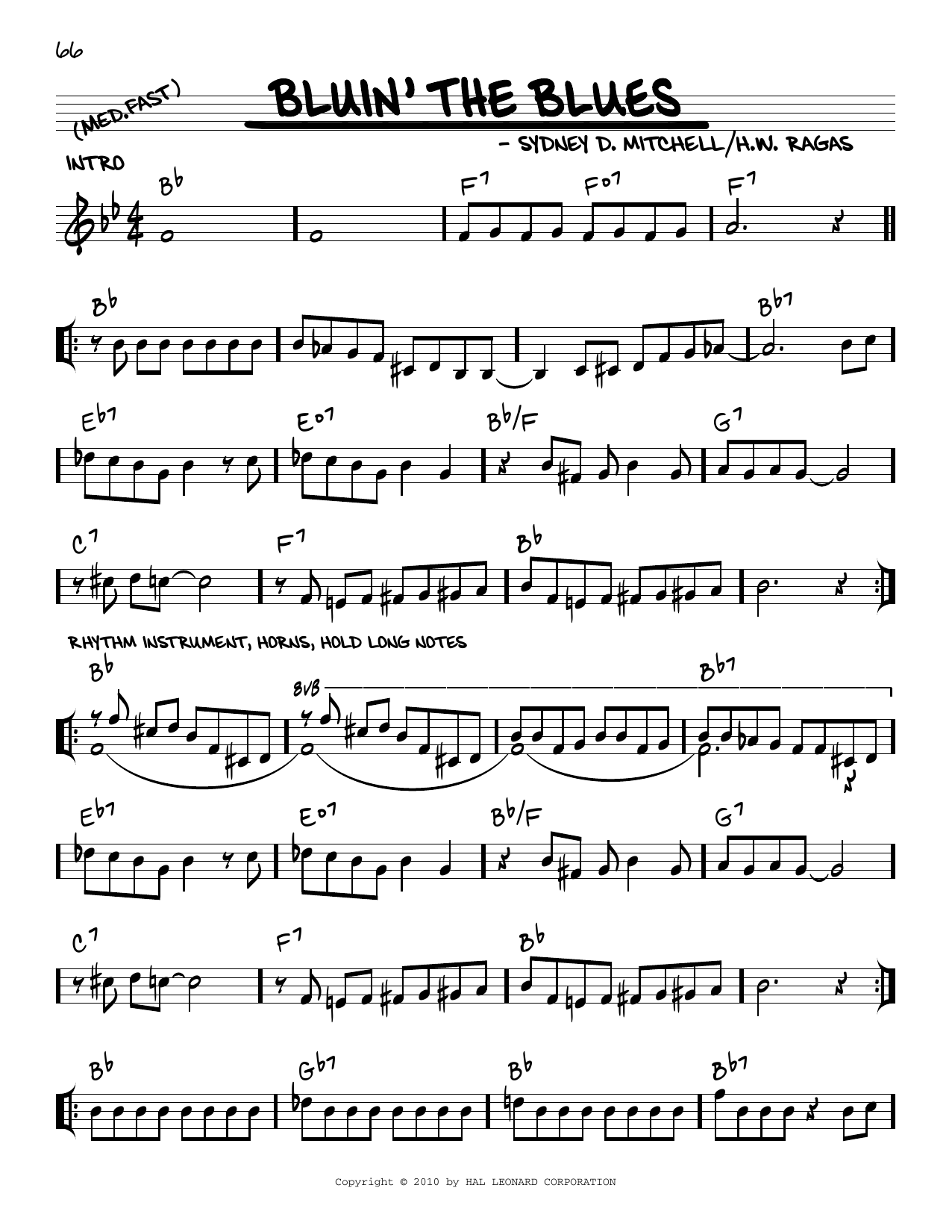 Product picture to: Bluin' The Blues (arr. Robert Rawlins)