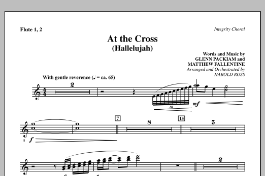 Produktgalerie: Seite 1 von 1 At The Cross (Hallelujah) - Flute 1 & 2, Harold Ross, Chor