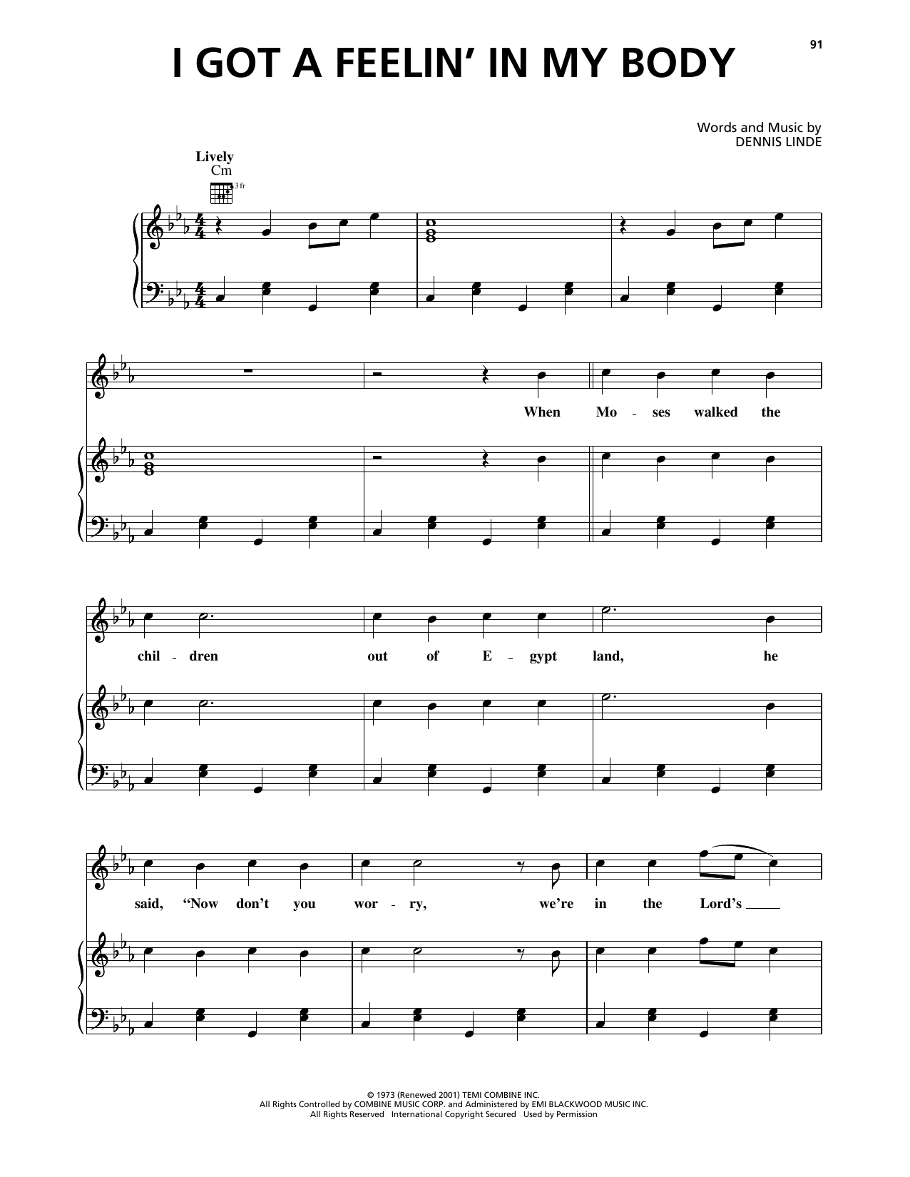 Produktgalerie: Seite 1 von 1 I Got A Feelin' In My Body, Elvis Presley, Gesang, Gitarre, Klavier
