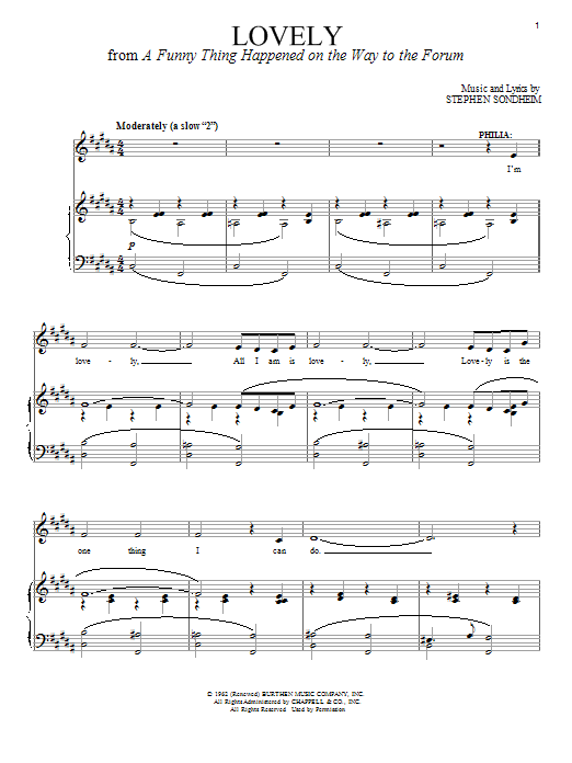 Produktbild zu: Lovely (from A Funny Thing Happened On The Way To The Forum)