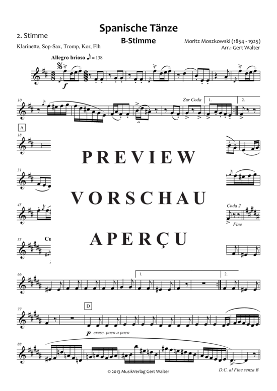 Produktgalerie: Seite 12 von 21 Spanische Tänze Opus 12 , , (Quintett flexible Besetzung)