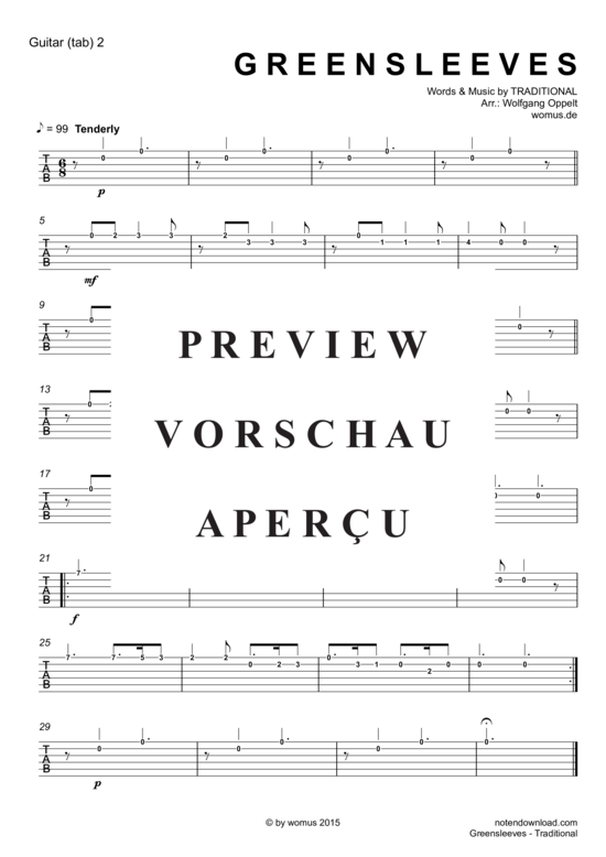 Product gallery: Page 10 of 12 Greensleeves , , (Guitar Quartet)