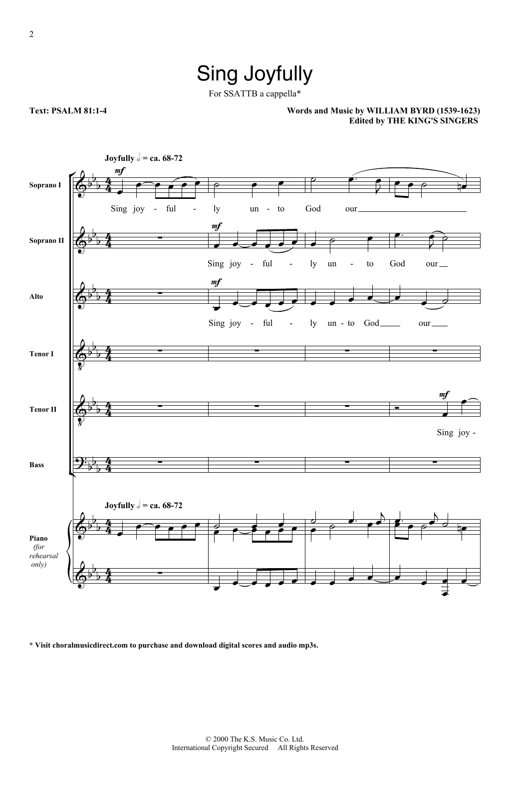 Produktbild zu: Sing Joyfully