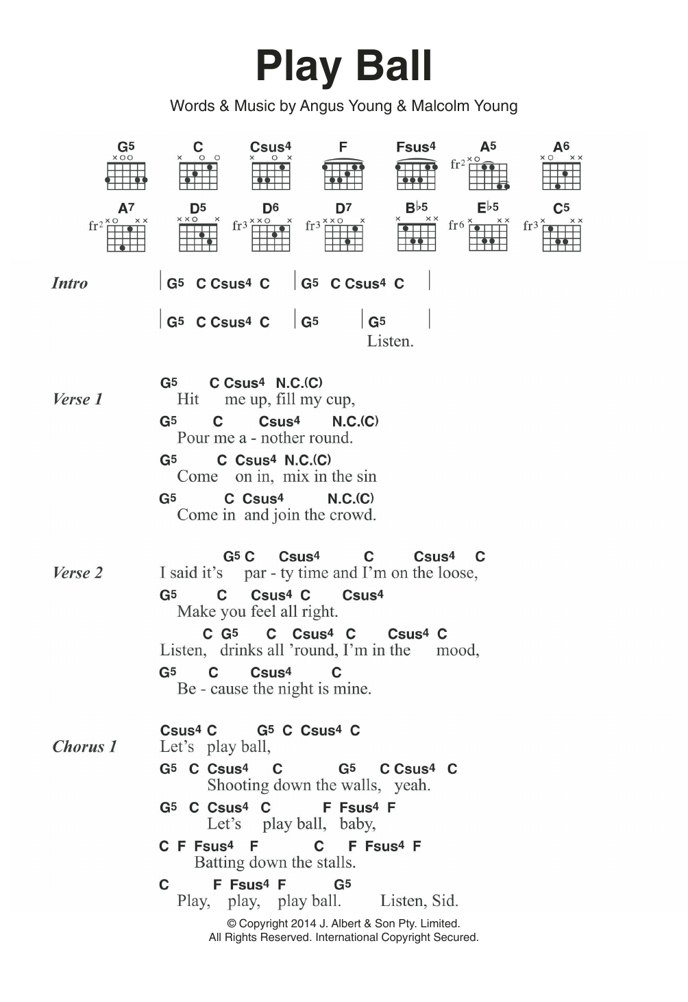 Produktgalerie: Seite 1 von 1 Play Ball, AC/DC, Gitarre