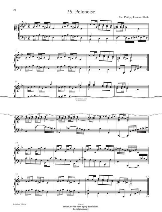 Product picture to: Polonaise In G Minor (from 'The Anna Magdalena Notebook 1725')